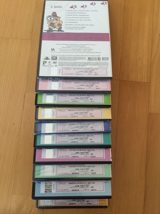 Pack 10 DVD Pantera Cor de Rosa originais com selo IGAC