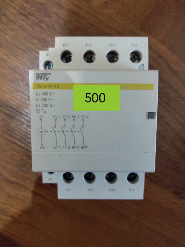 Контактор КМИ, реле времени ORT, реле тепловое РТИ, трансформатор тока