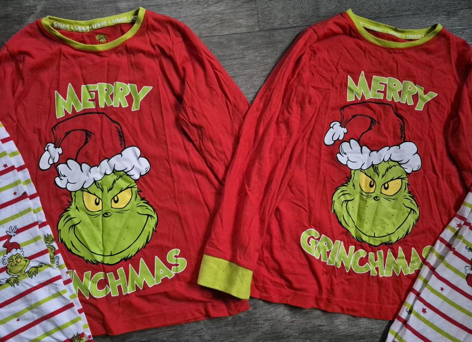 Піжама бавовна у новорічному стилі Грінч на 8-9років