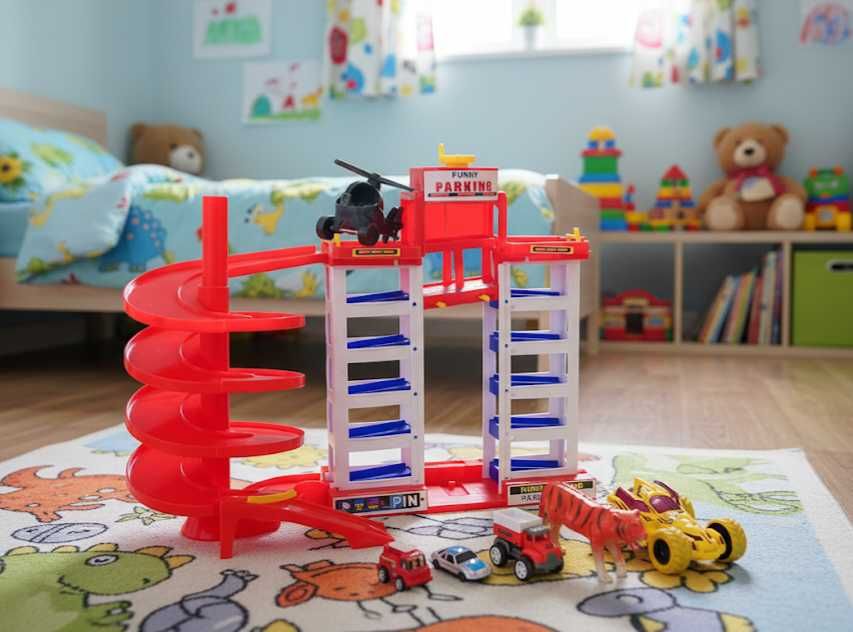 Пакет игрушек для мальчика парковка гараж машинки