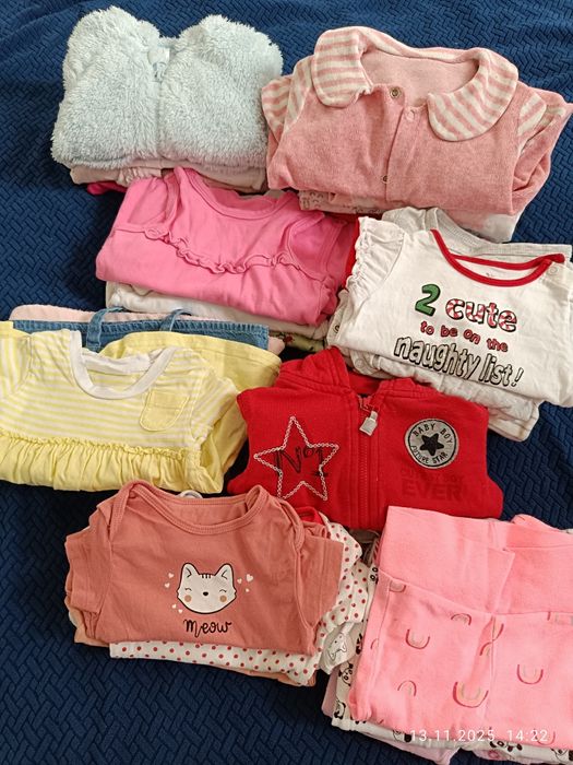 Duża paka ubranek dla noworodka niemowlaka r. 62, 0-3 miesiąca