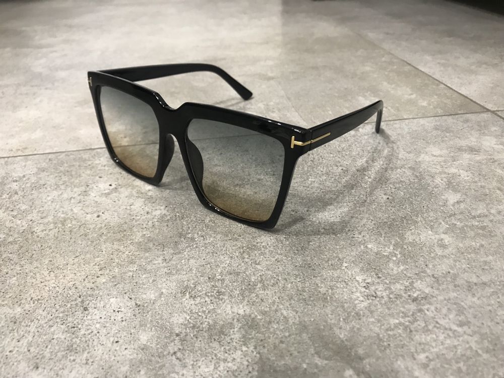 Nowe okulary przeciwsłoneczne kwadratowe inspired by tom ford sabrina