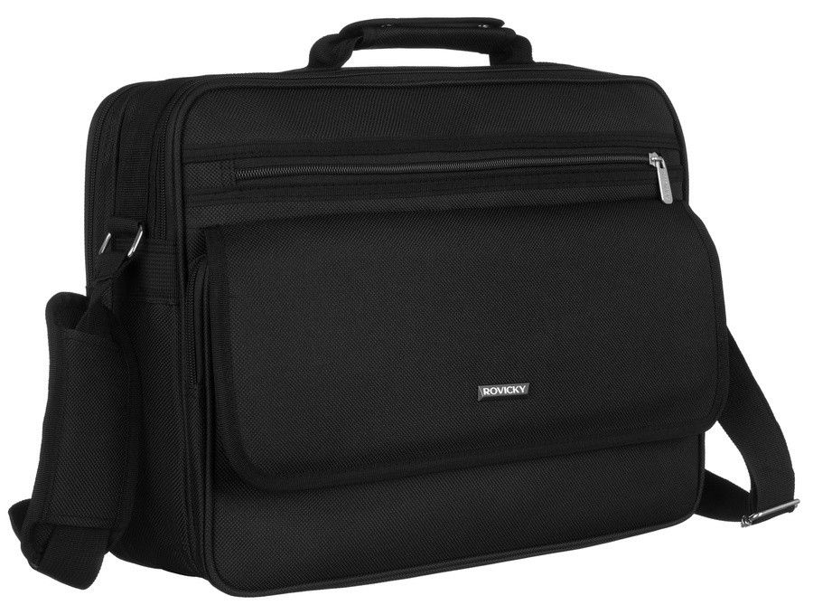 pojemna, materiałowa torba na laptopa - rovicky