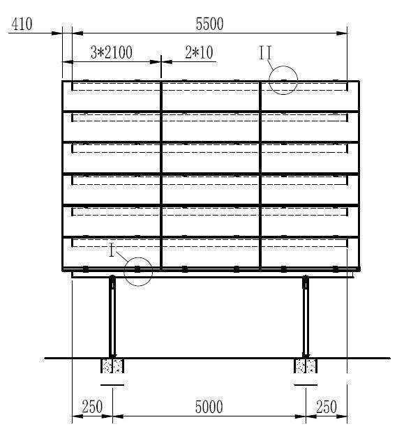 Konstrukcja typu CARPORT fotowoltaika 6x3