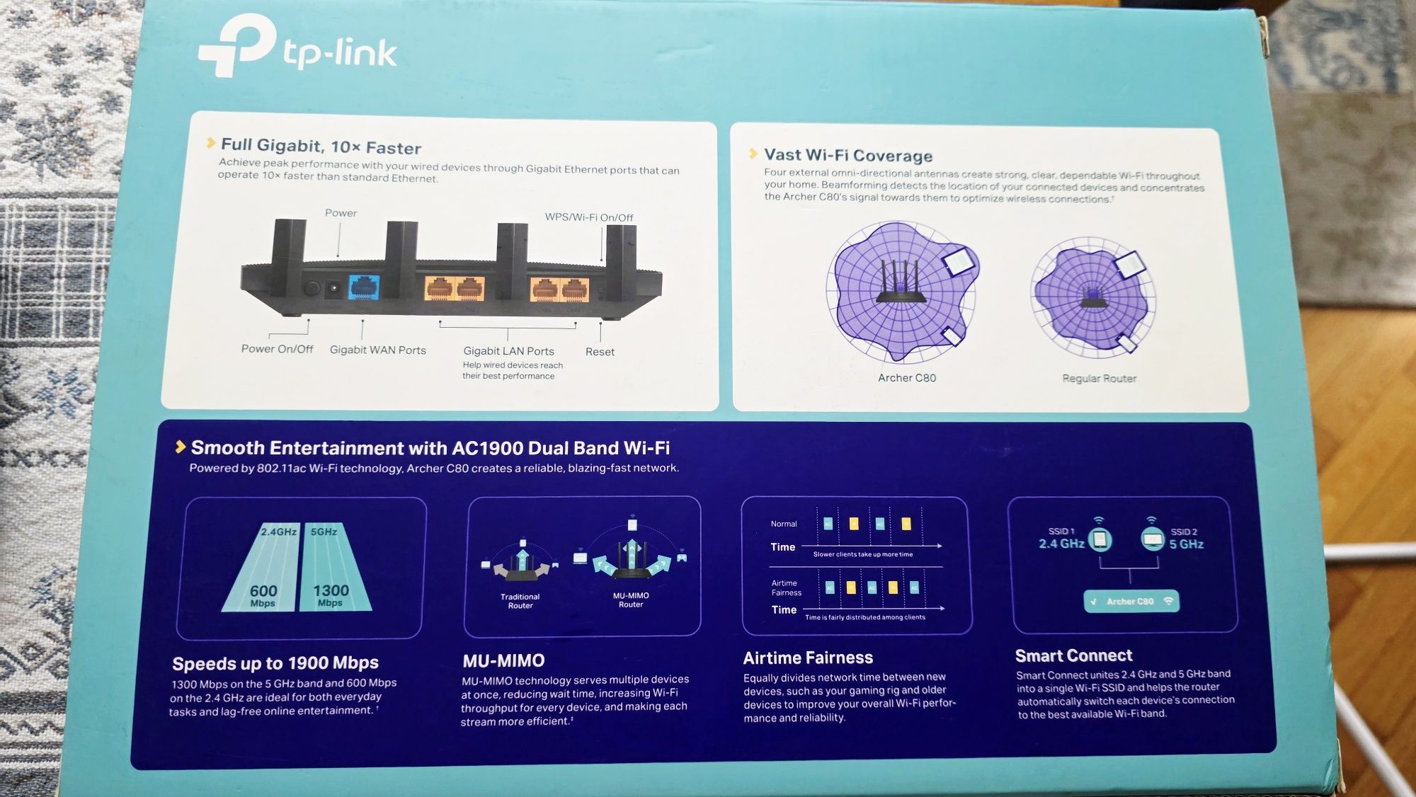 Router TP-LINK Archer C80 AC1900 stan idealny