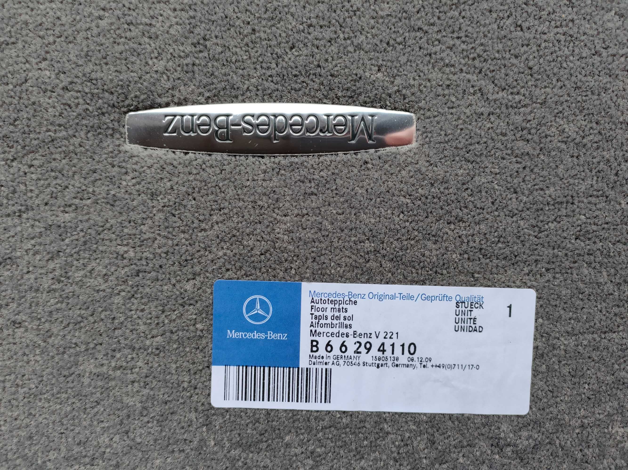 Dywaniki Mercedes W221 long