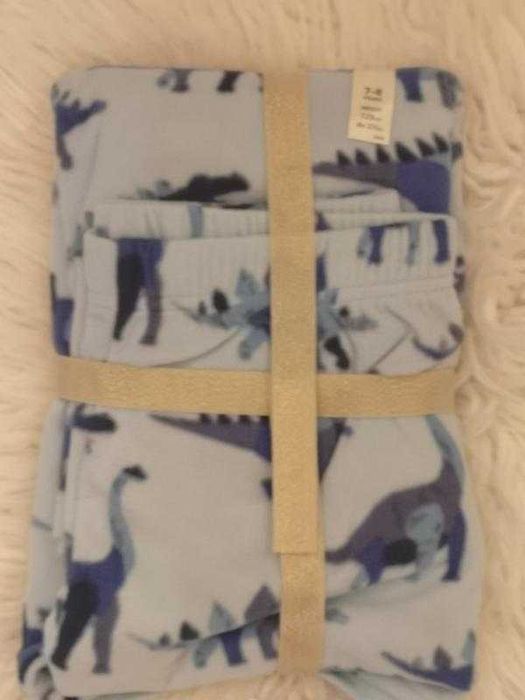 M&S COLLECTION Fleece Dinosaur Pyjamas Флисовая пижама, размер 7-8 лет