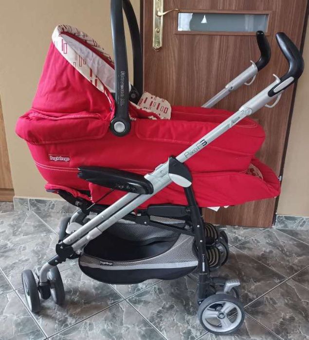 Wózek dziecięcy Peg Perego Pliko P3 3w1 fotelik, gonodola i spacerówka