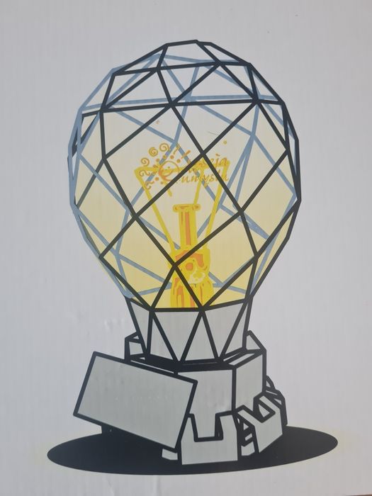 Lampa do składania z kartonu