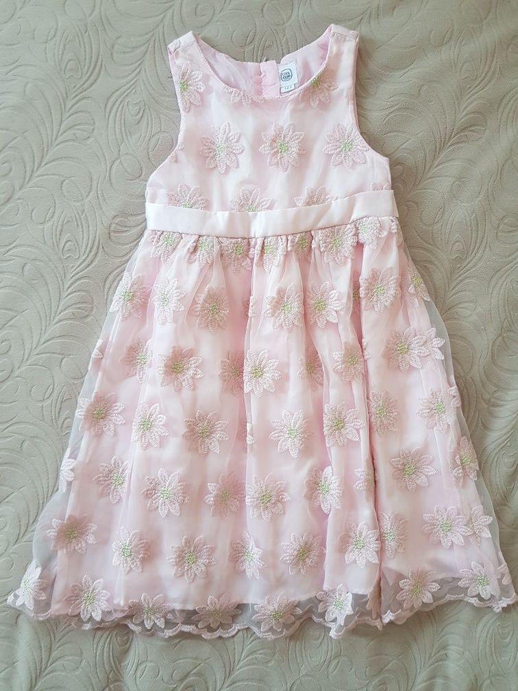 Różowa elegancka sukienka r. 122, Smyk