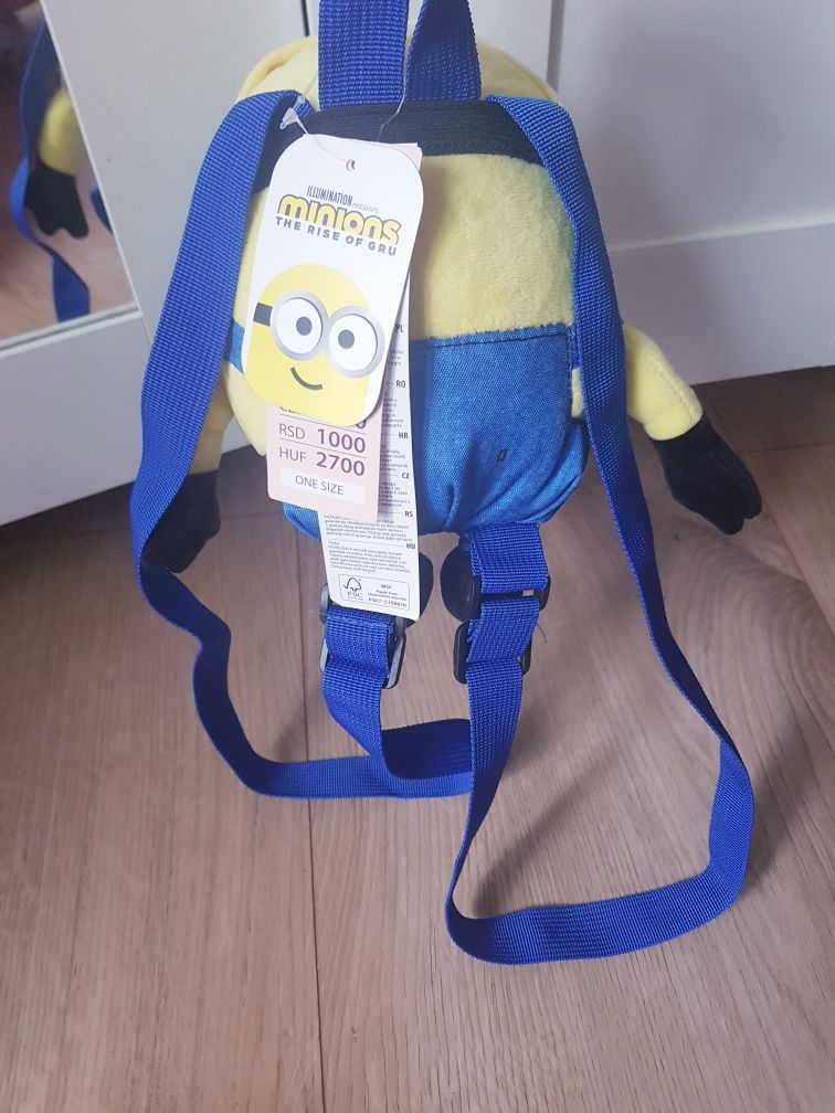 Nowy mini plecak dla dzieci Minionki