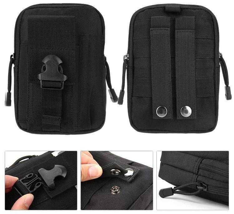 Saszetka biodrowa cordura turystyczna camo moro wojskowa do paska 004