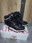 GUESS ORYGINALNE damskie za kostkę  sneakersy rozm.38 czarne stan bdb