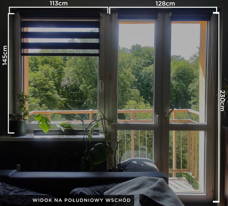 Okno i Drzwi Balkonowe PVC o Wymiarach 1130 x 1450 , 1280 x 2300  i ta