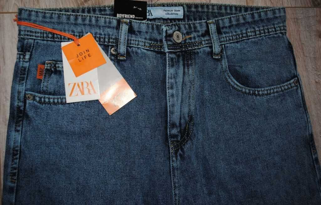 Джинси жіночі Zara бойфренди W 33 L 34 банани .