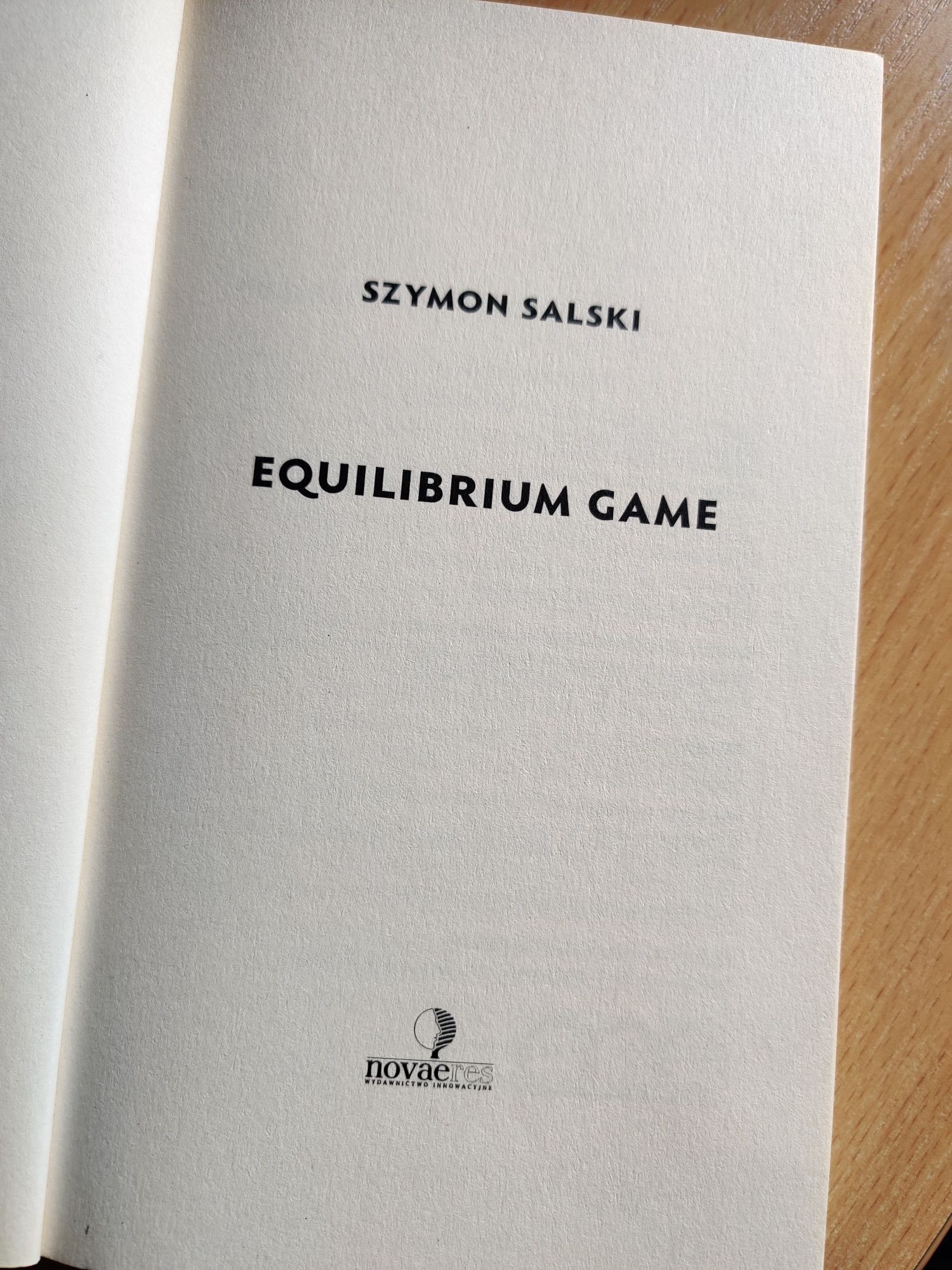 Equilibrium game. Szymon Salski