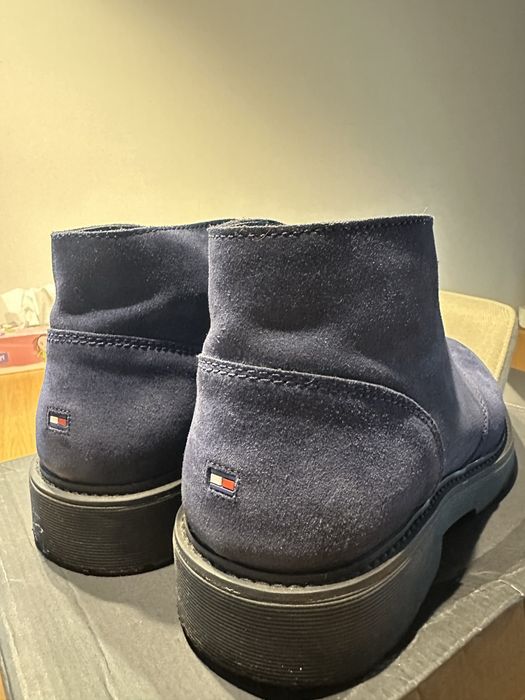 Tommy Hilfiger Оригінал. Круті сині черевики із замші