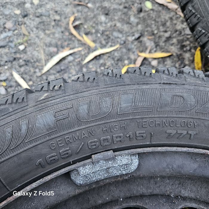 Koła zimowe 165/60/15 Toyota Aygo Citroen C1 Peugeot 107 4x100 7mm-6mm