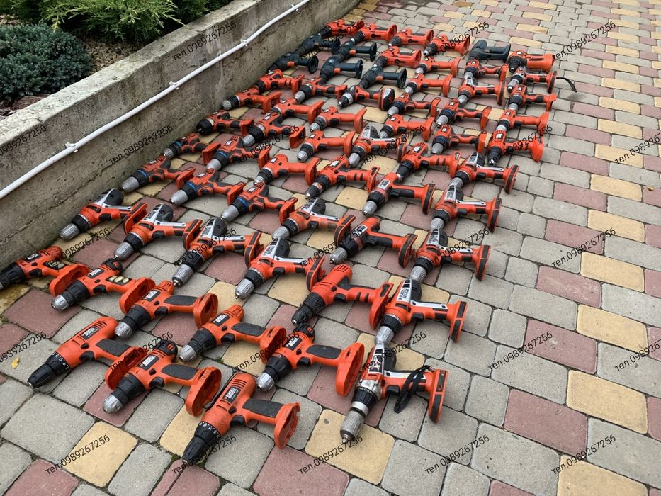 Шуруповерт, дрель, шурупокрут, Black Decker, Bosch, DeWalt