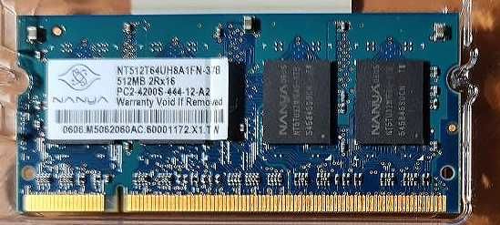 Оперативна пам'ять DDR2 512Mb Nanya NT512T64UH8A1FN-37B