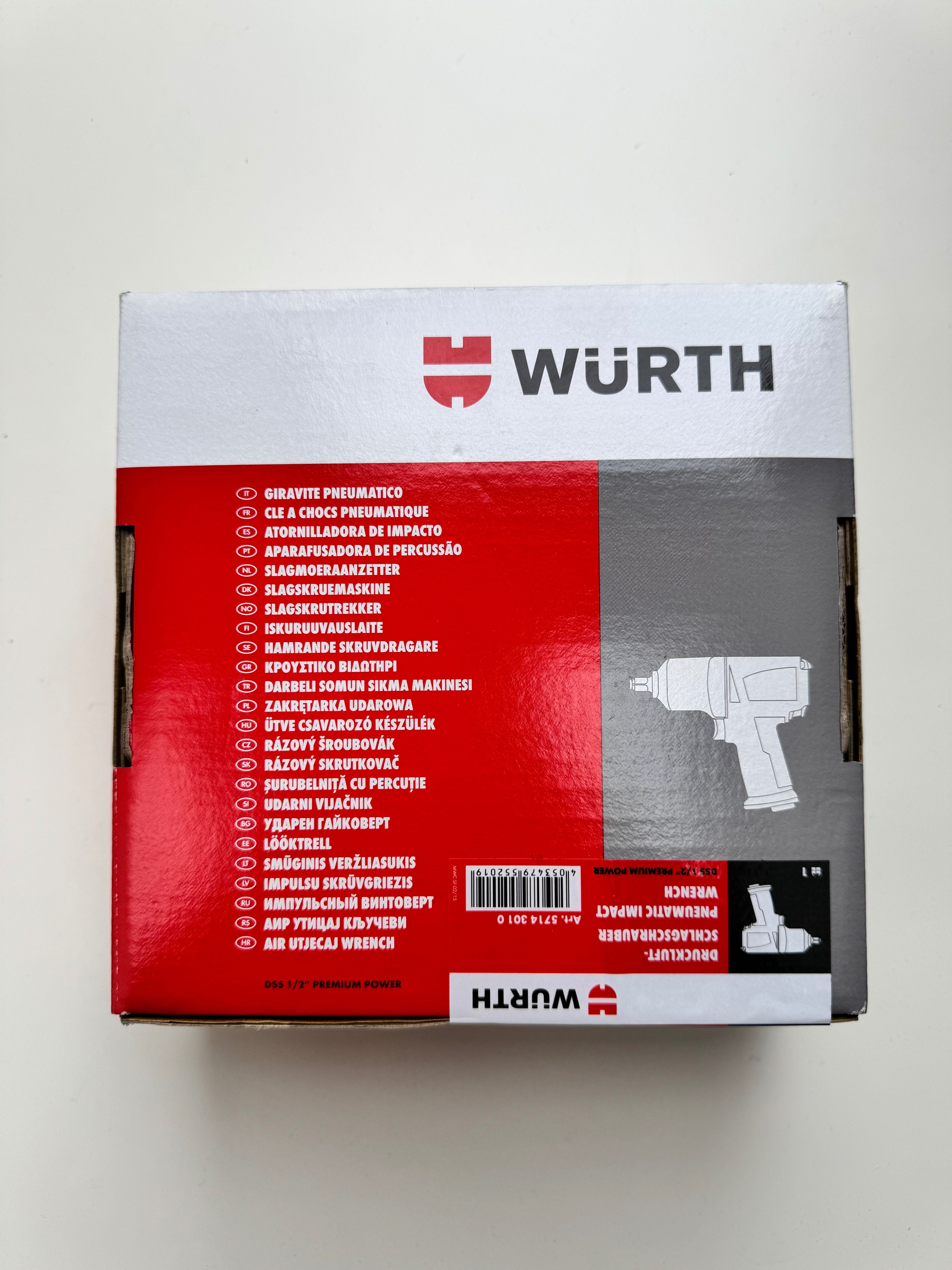 Pneumatyczna wkrętarka udarowa DSS 1/2 PREMIUM POWER