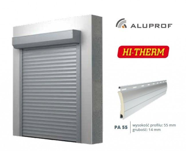 ALUPROF Brama rolowana ocieplana PA55 na wymiar z napędem Gdańsk