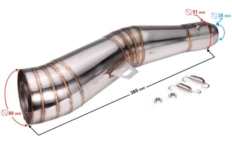 Wydech  / Tłumik Uniwersalny Sportowy Motocyklowy, stal ,Yoshimura