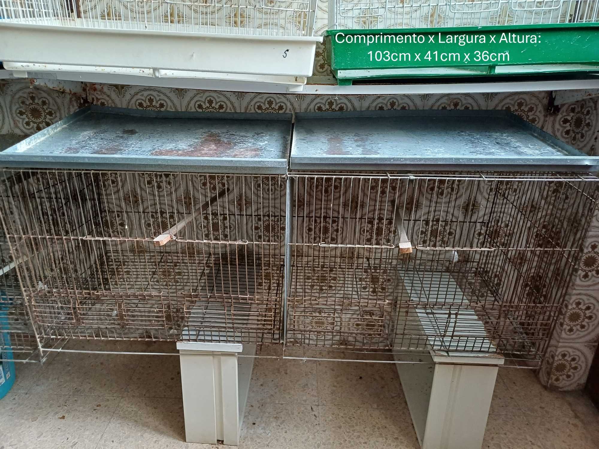 Gaiolas para pássaros (grandes, voadoros)