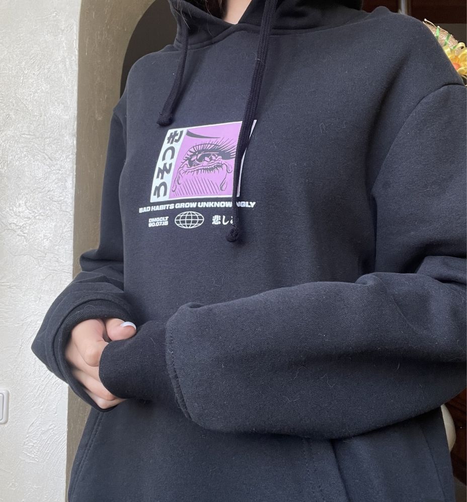 Аніме худі cropp