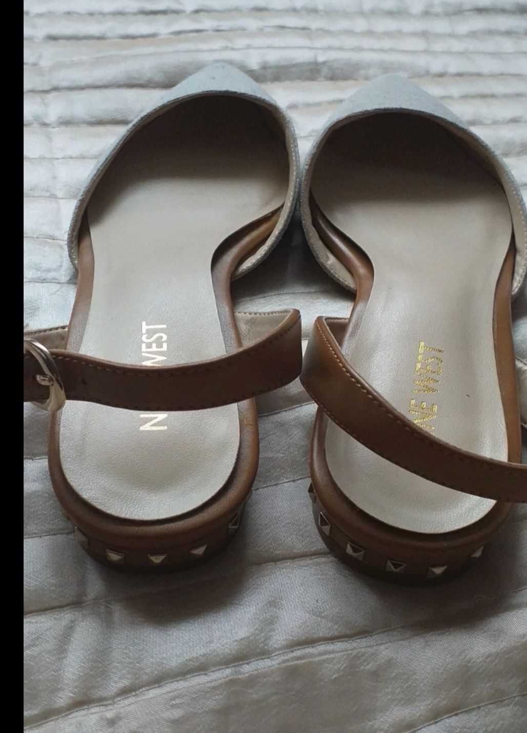 Sandały Nine West Czółenka Damskie Półbuty bez pięty