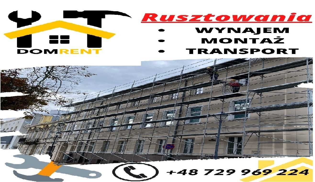 Rusztowanie elewacyjne fasadowe modułowe wynajem montaż TANIO