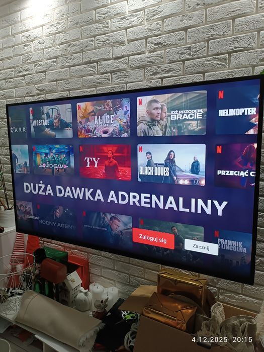 Telewizor 65 cali smart tv YouTube Netflix