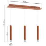 LAMPA wisząca COPPER ML985 Milagro miedziany