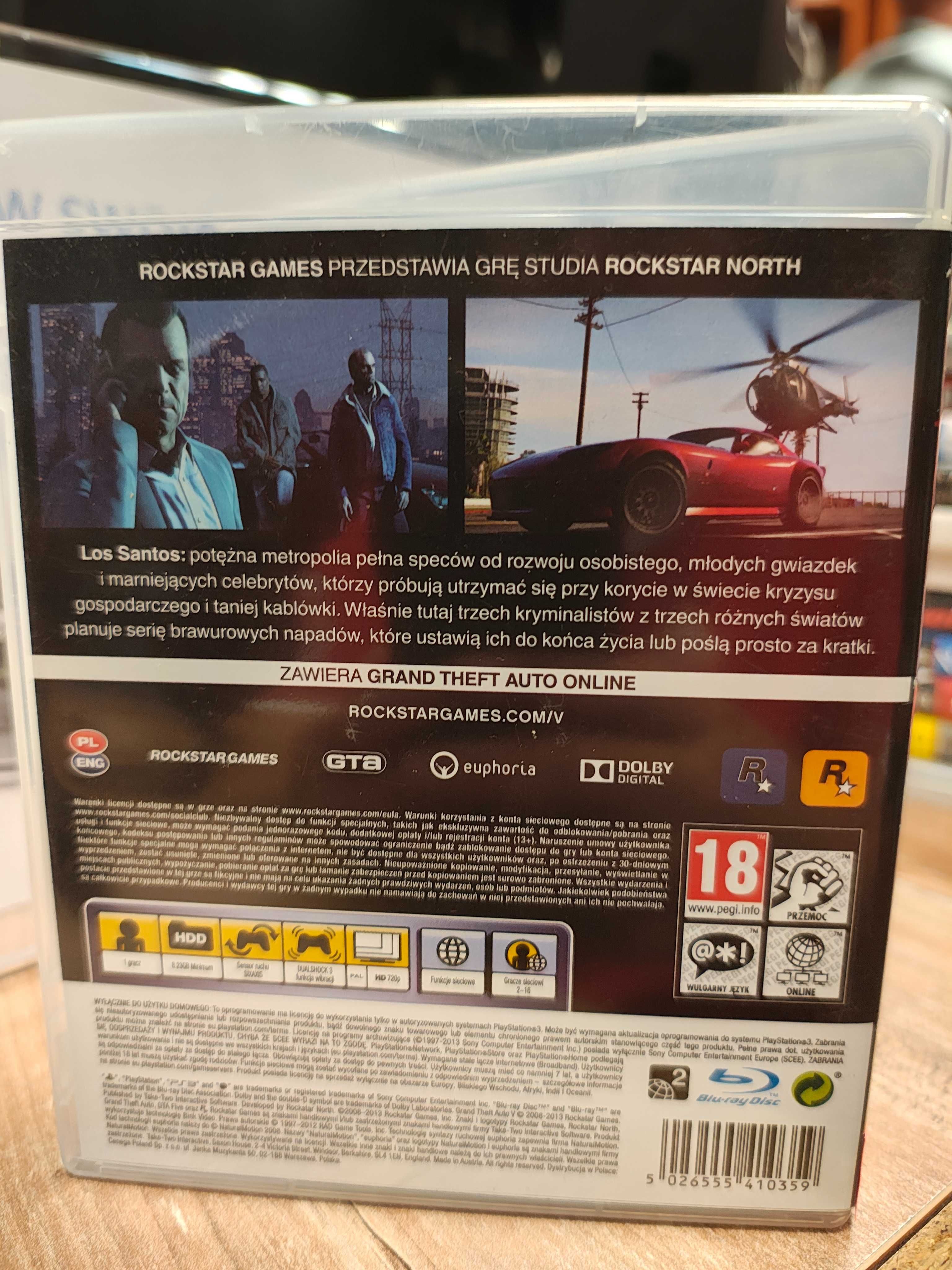 Grand Theft Auto V PS3, Sklep Wysyłka Wymiana
