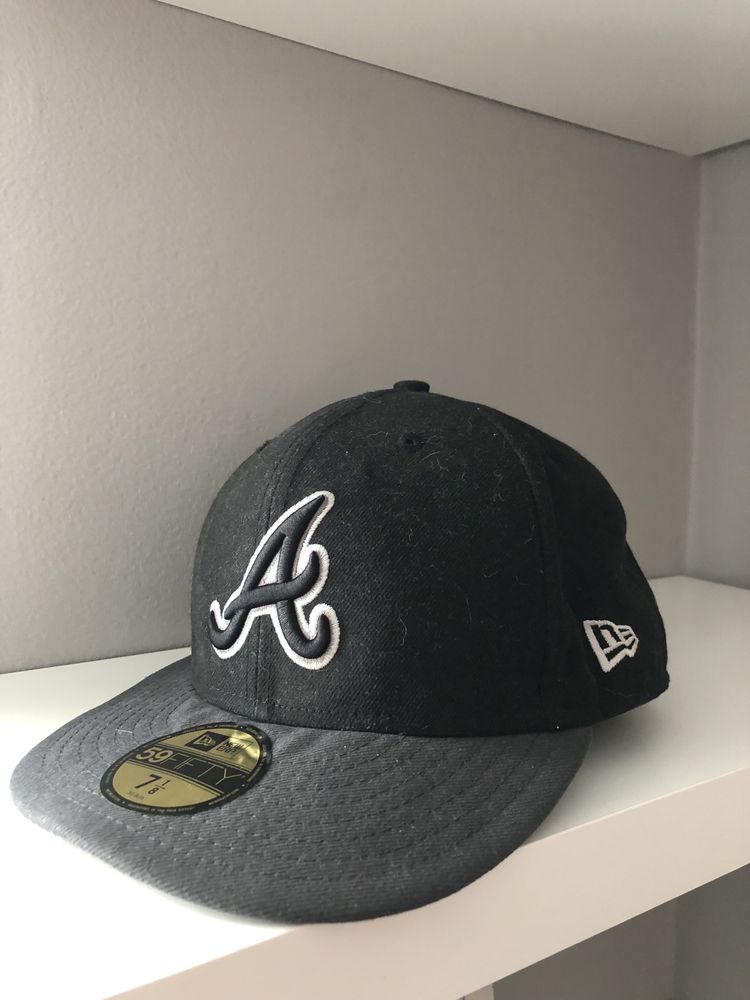 Czarna czapka new era vintage y2k 90s