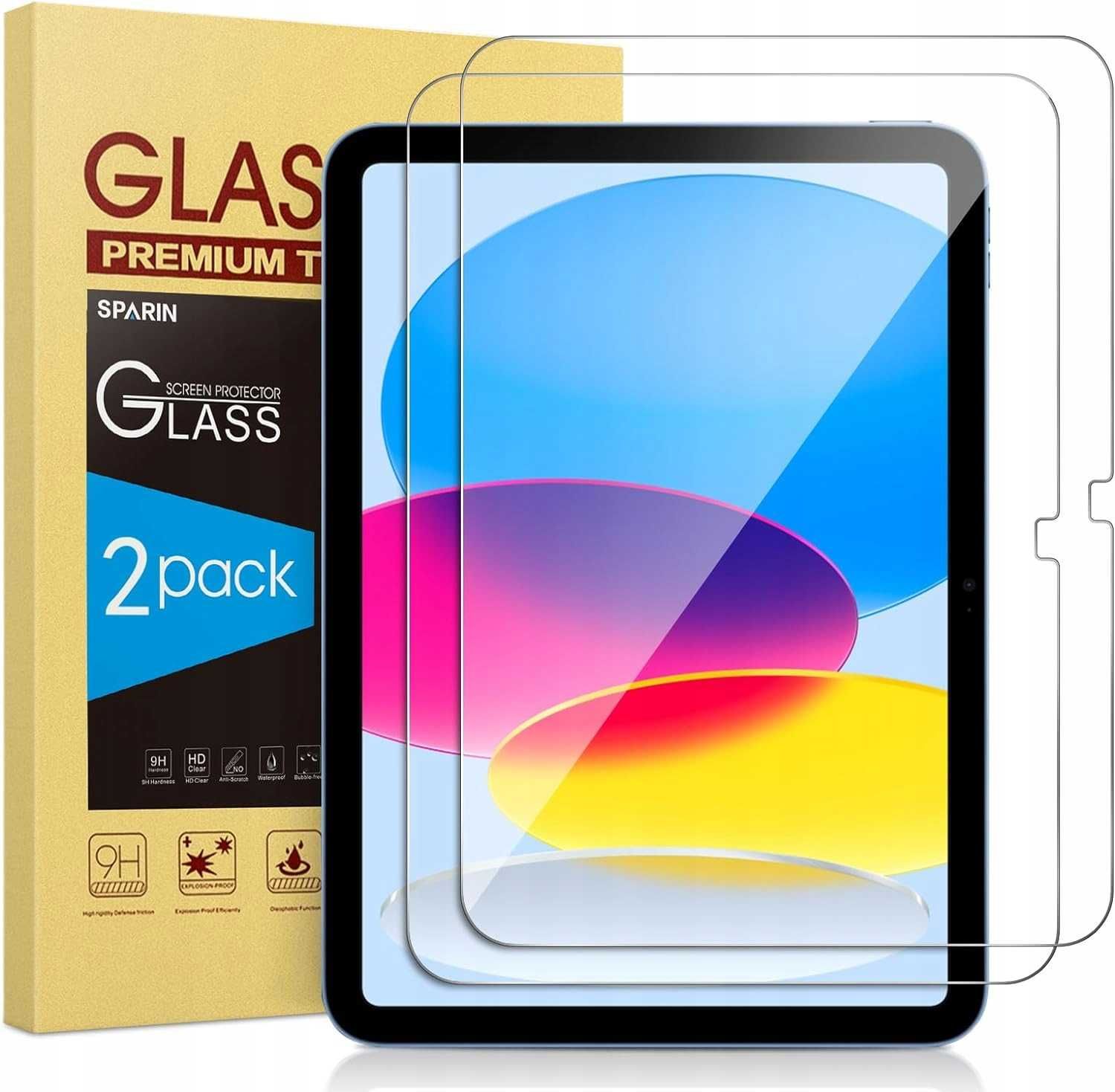 2 SZT Szkło hartowane SPARIN do Apple iPad 10,9"