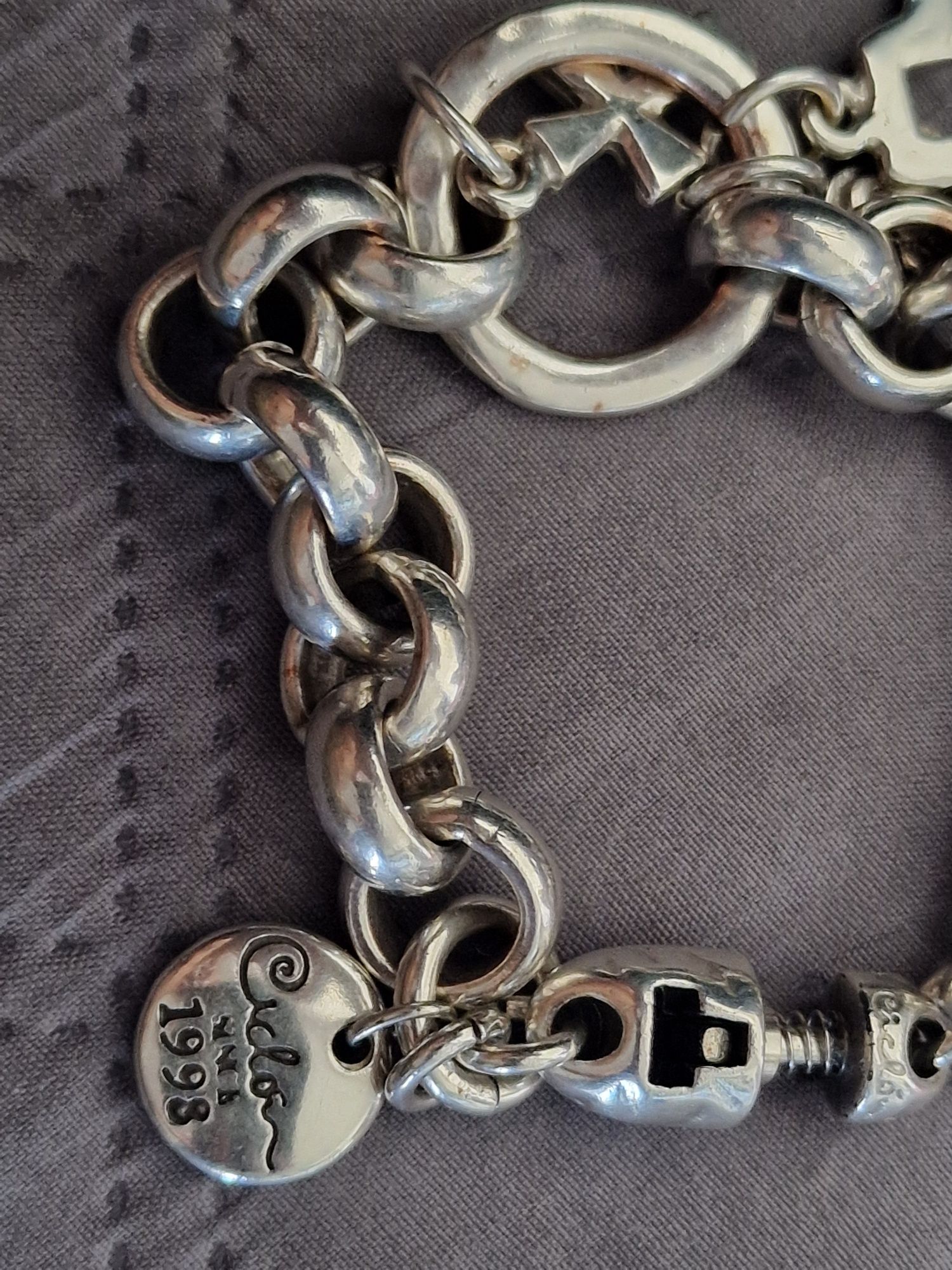 Pulseira siclon em aço cirúrgico