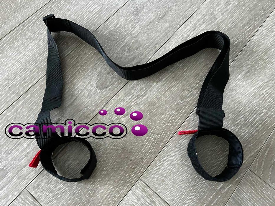 Uchwyt do noszenia nart pasek na rzep rzepy torba narty zapięcie pas