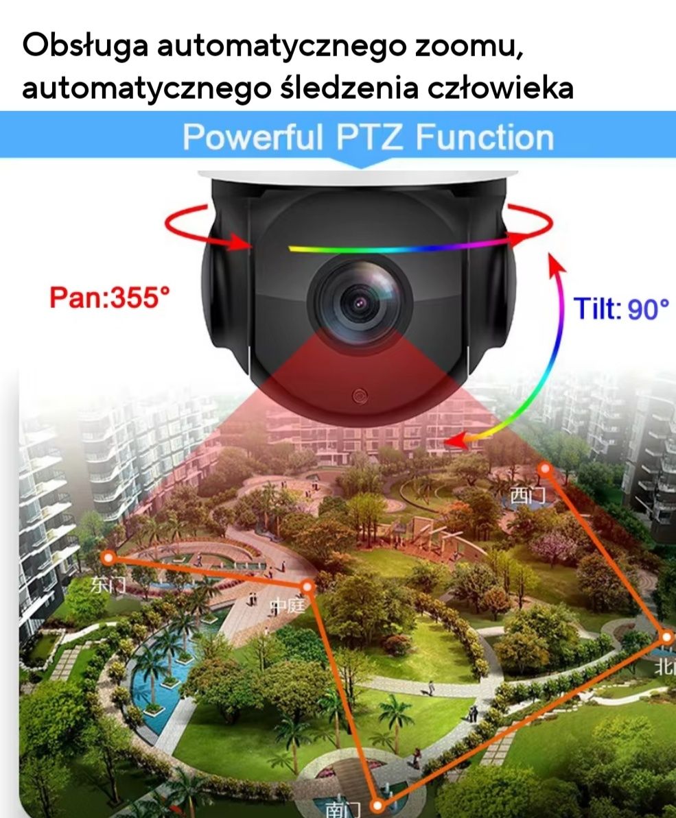 Kamera WiFi ptz 8 Mpx 54x zoom optyczny