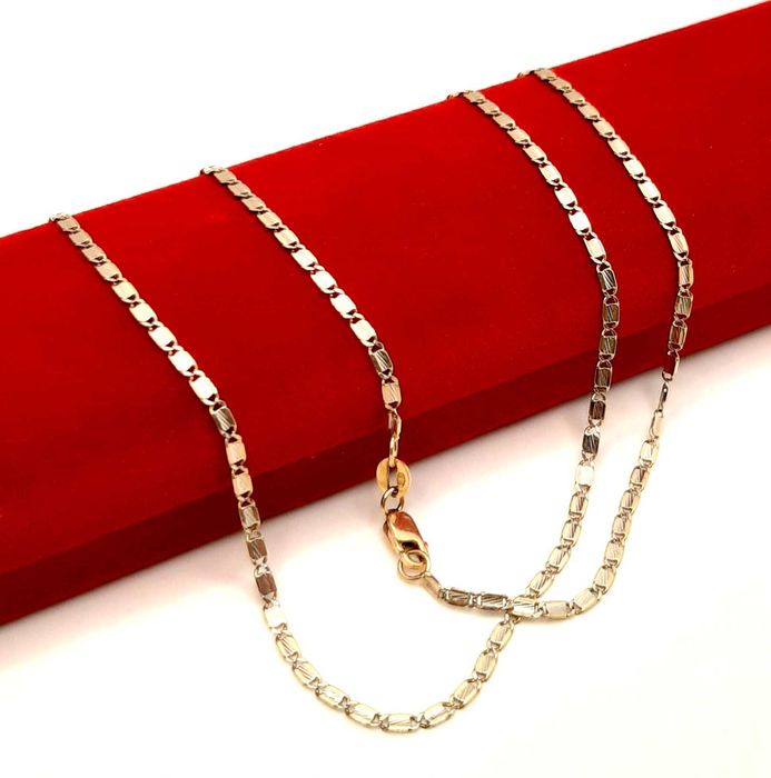 Złoty łańcuszek Blaszki PR.585 W:4,55gr Dł.52cm InterSKLEP