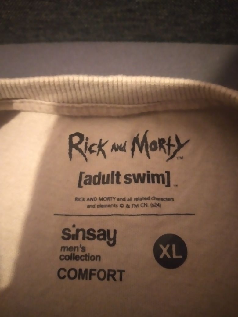 Nowa koszulka męska T-Shirt Sinsay Rick and Morty rozmiar XL Oversize