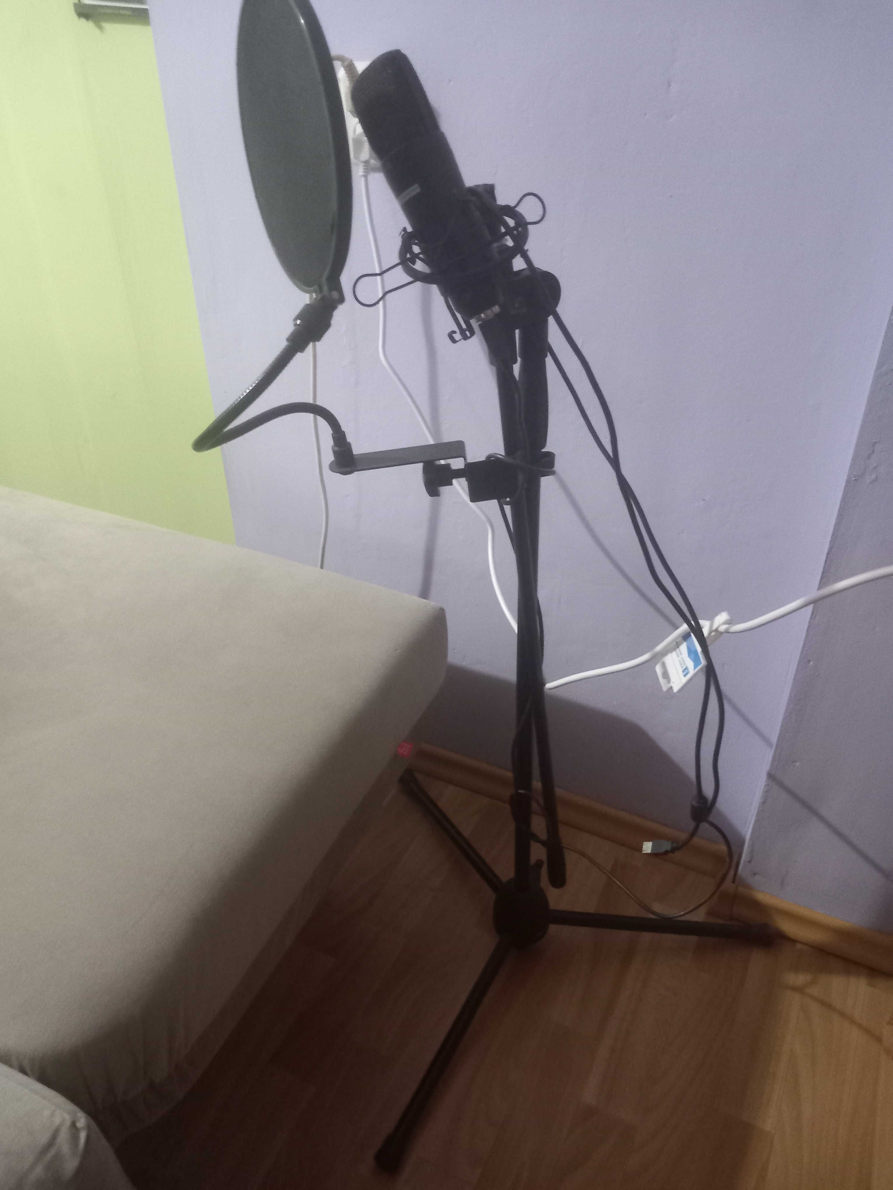 Mikrofon pojemnościowy LD system D 1013 c USB +  statyw