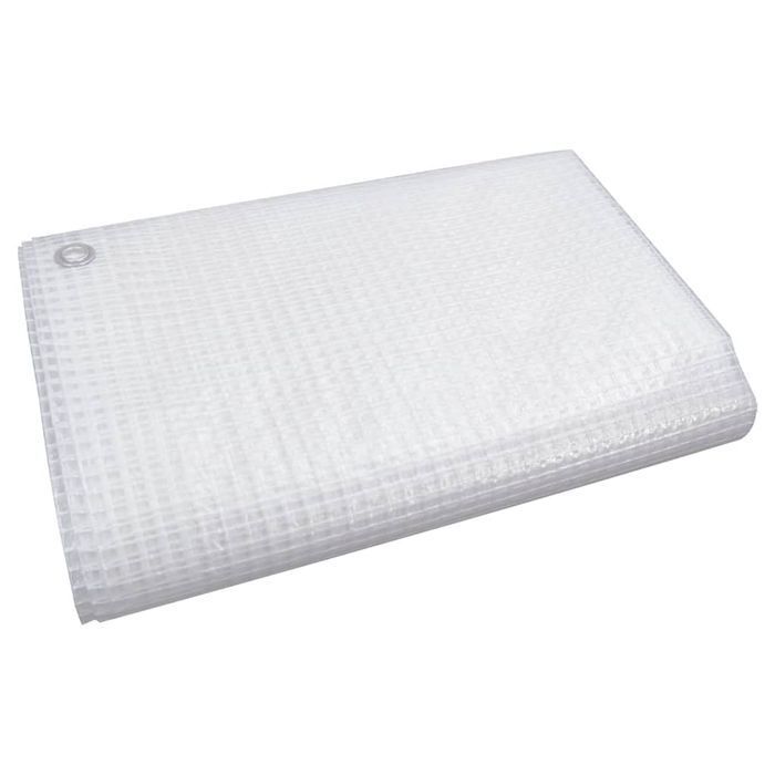 vidaXL Plandeka Leno, 140 g/m², 6x12 m, biała