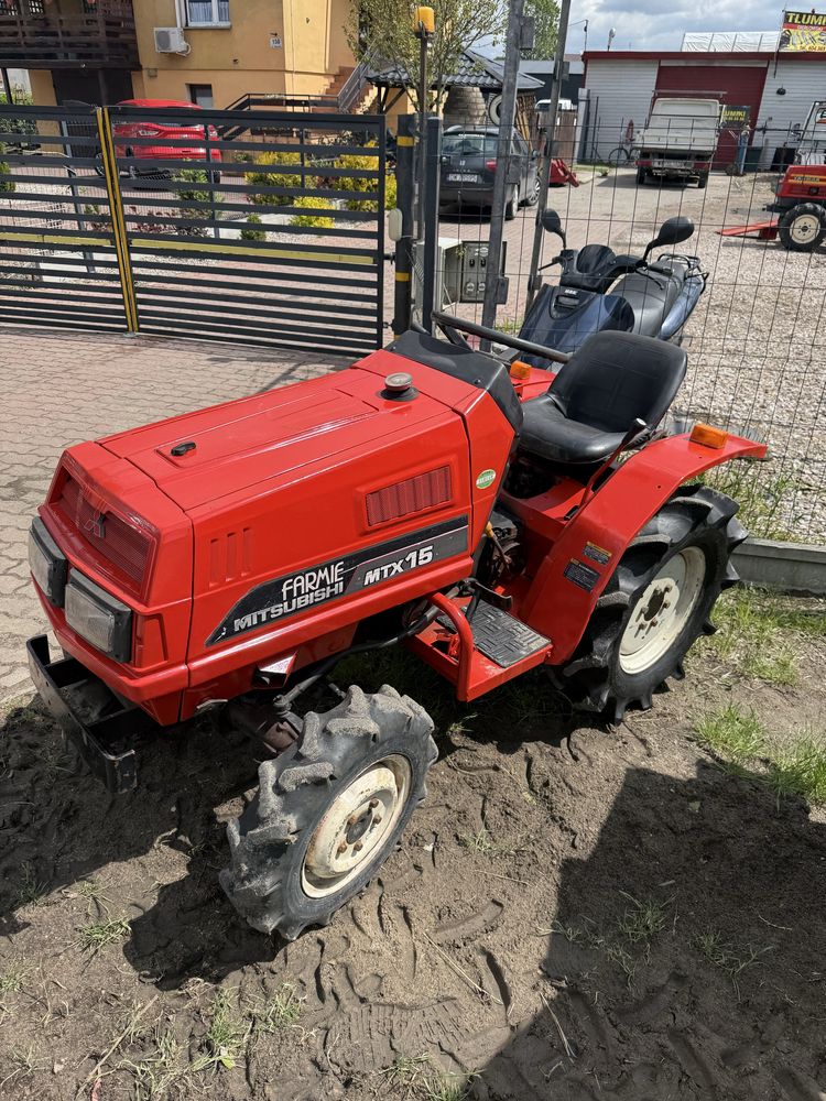 Traktorek japoński mitsubishi mtx15 4x4 glebogryzarka iseki yanmar