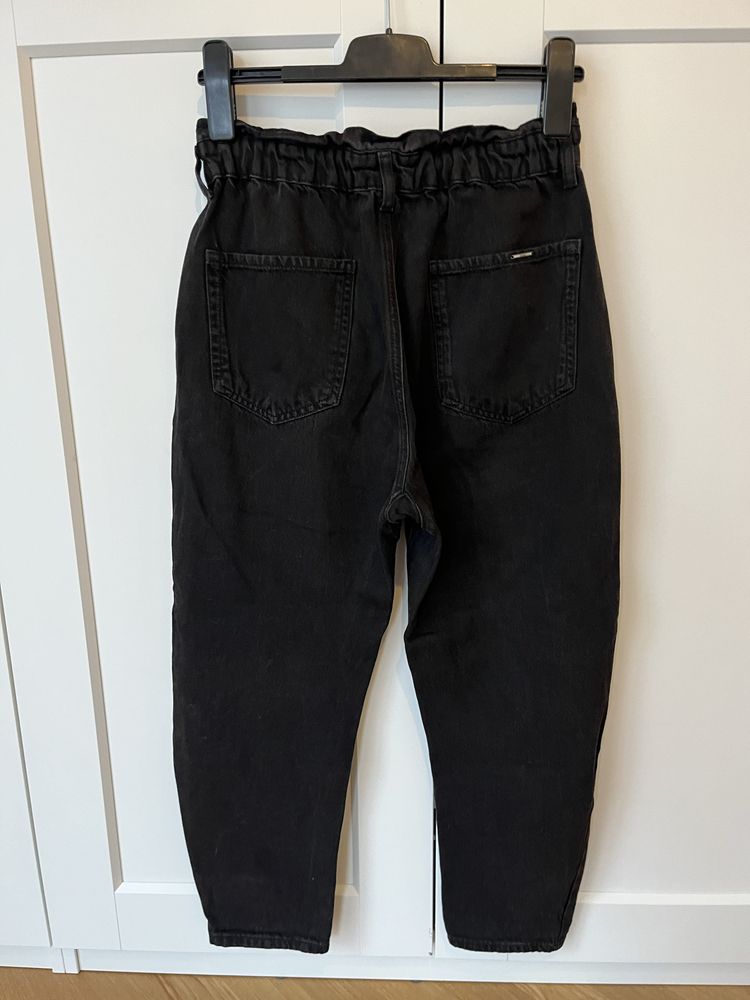 Zara czarne spodnie jeans S 36