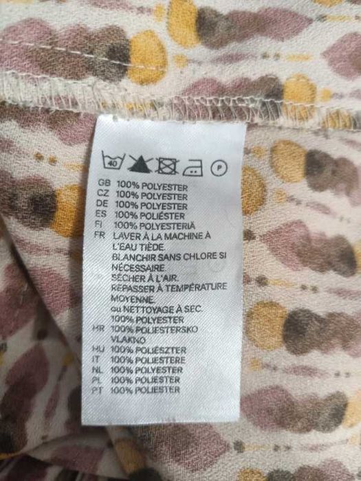 Sukienka We Wzory Rękaw 3/4 Styl Vintage H&M Rozmiar 38