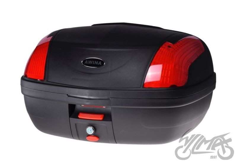 Kufer Centralny Tylny Skuter Motocykl 46L Uniwersalny 2 Płyty NOWY