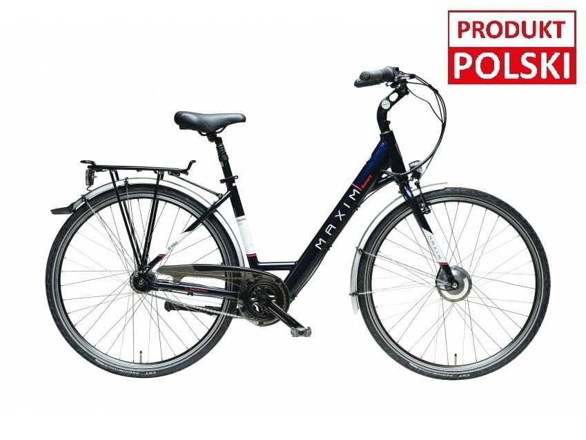 Polski rower elektryczny Maxim Battery 7 28" kameleon 18"