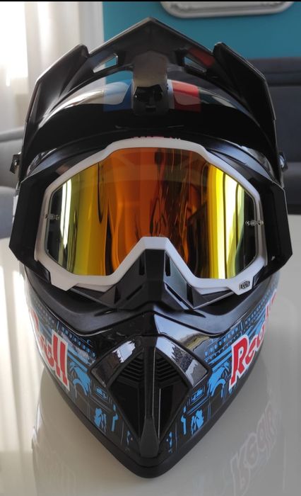 Nowy kask Red Bull rozm.M lub S+gogle gratis! Motocross