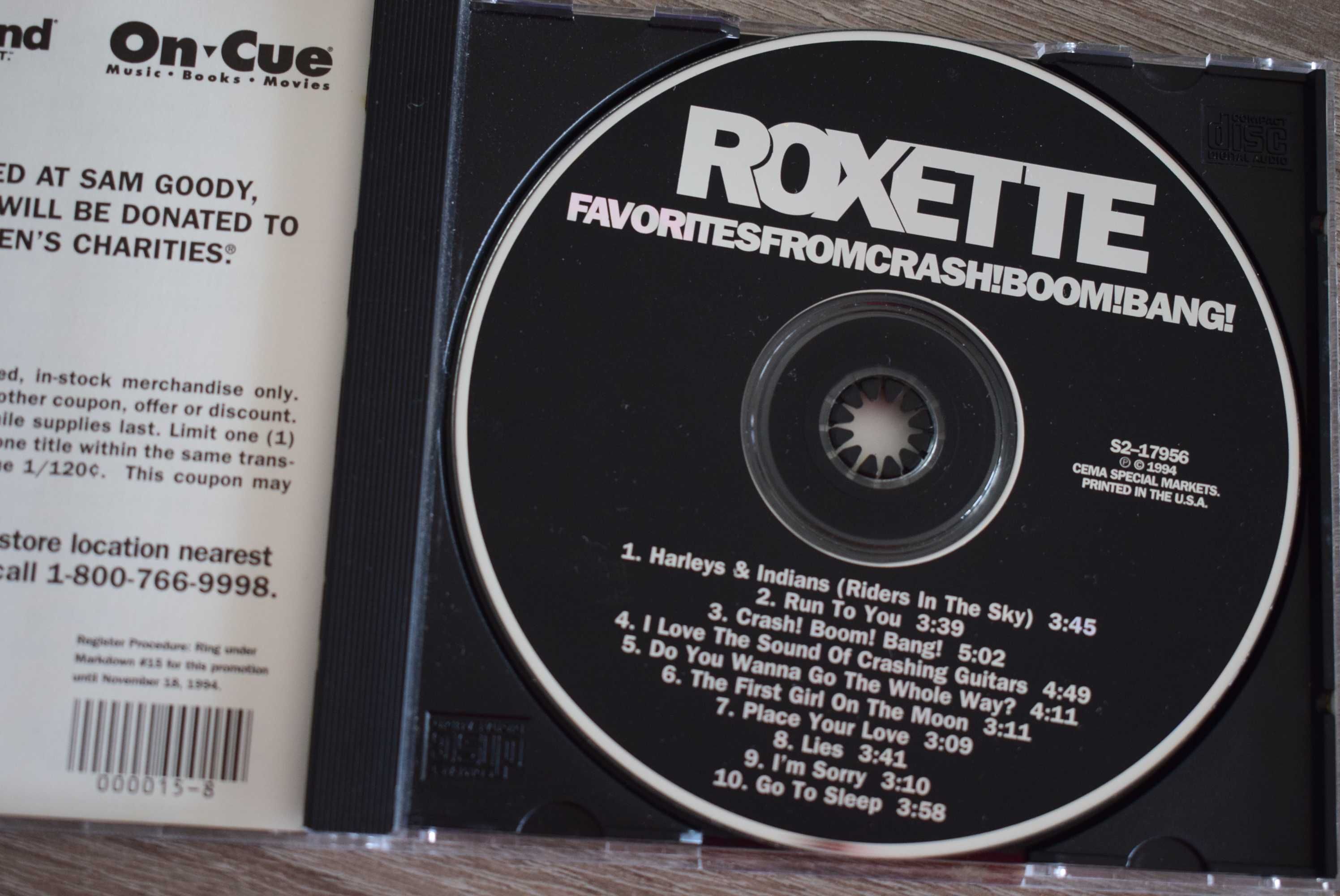 Roxette - Crash! Boom! Bang! wydanie USA .